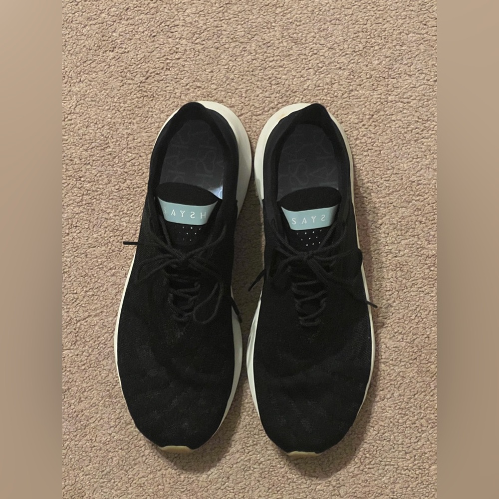 Saysh One by Allyson Felix. Black sneaker.